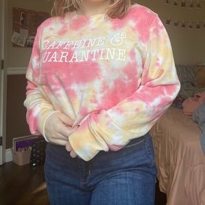 Caffeine & Quarantine Cropped Sweater